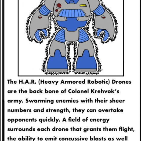 H.A.R. Drone Mk I Bio Card