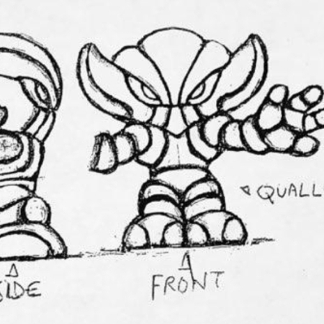 Plush created with this concept art by Matt Doughty!